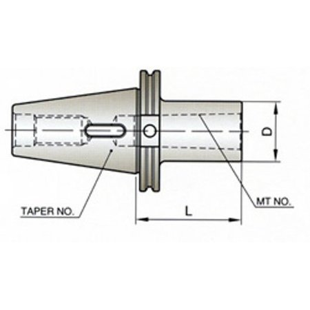 YG-1 TOOL CO Cat50 Morse Taper Holder #5 CL041